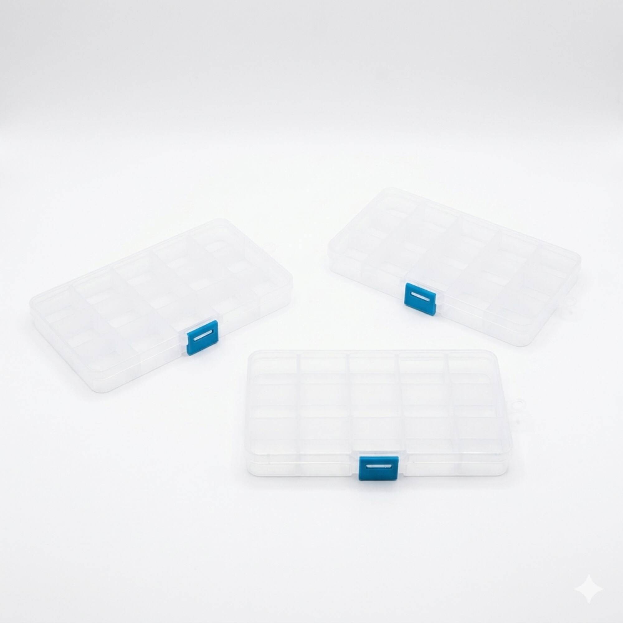 Small Clear Bead Storage Cases, 3ct. by Bead Landing™